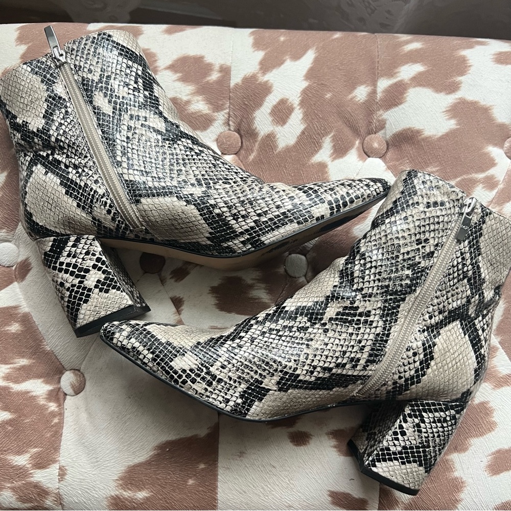 Marc Fisher Snakeskin Booties